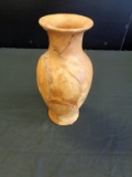 Leather vase
