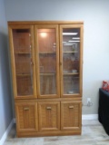 3 Shelf Wood China Cabinet