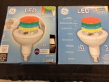 Lot of 2, GE LED outdoor flood light