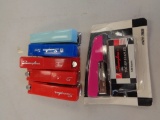 Lot of 6 - mini staplers