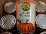 Lot of 12 organic canned pumpkin