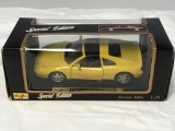 MAISTO 1990 Ferrari 348 TS 1/18 Yellow Diecast