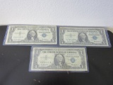 Lot of 3 Series 1957 Blue Seal Silver Note