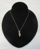 925 Silver Chain with 925 and CZ Infinity Pendant