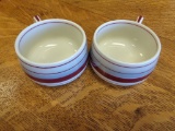 Lot of 2 - Mayer china 2 1/2' cups