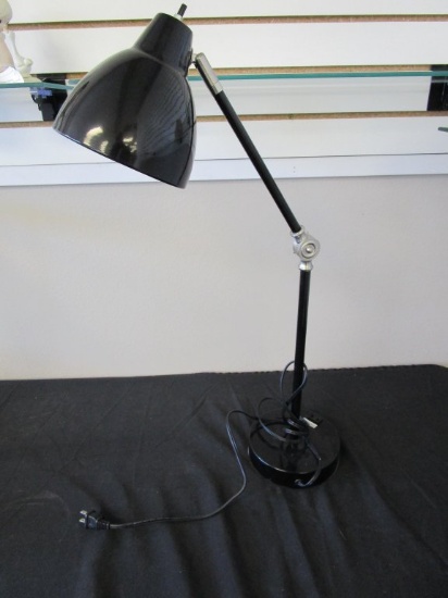 120 Volt Adjustable Black Desk Lamp