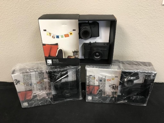 Lot of 3 Focus Photo Picture Wall Display Cameras