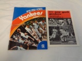 VTG 1971 Yankees Yearbook and Score Card