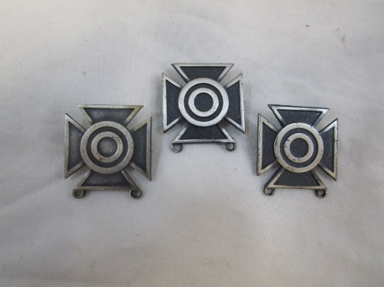 WWII 26.3mm silver Sterling Marksman Medals