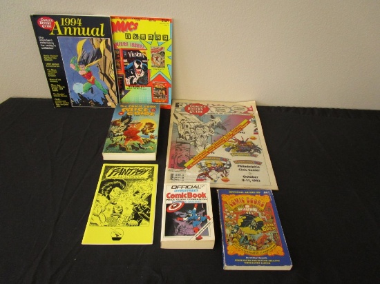 7 Pc. Lot Comic Book Collector Guides & Resources
