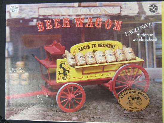 #2 Beer Wagon Wooden Wagon Kit by Allwood