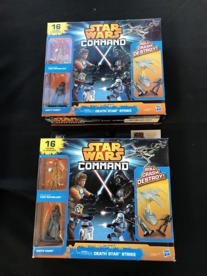(2) Star Wars Command Death Star Strike 16 Figures