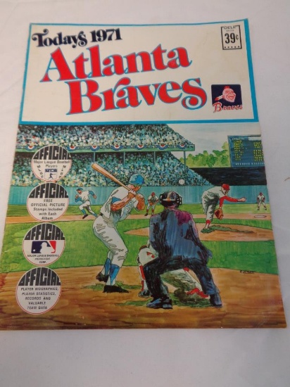 Vintage Today's 1971 Atlanta Braves Stamp Book