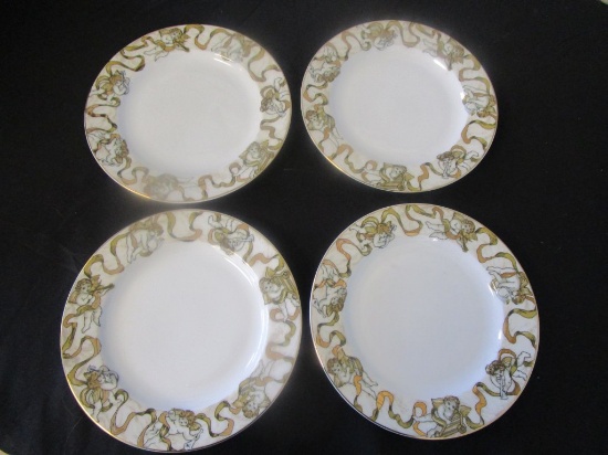 4 Desert Plates-Atelier Heavenly Host Cherubs