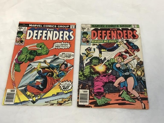 Lot of 2 Marvel DEFENDERS Comics #41 & #45