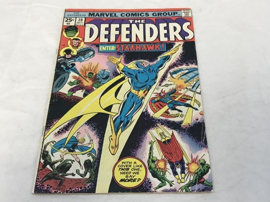 The Defenders #28 (1st Full app. Starhawk) Marvel