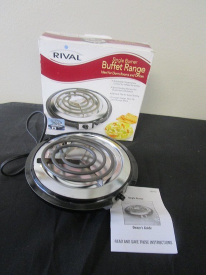 NIB Single Burner Rival Buffet Range