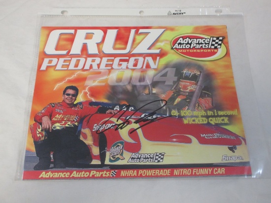 Cruz Pedregon NHRA Signed Photo