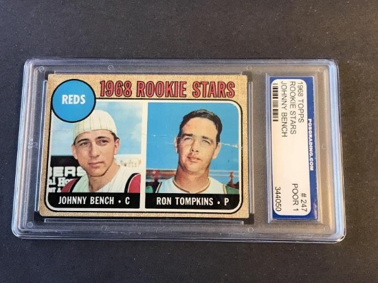 1968 Topps #247 Johnny Bench Rookie Graded POOR 1