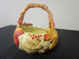 Fitz & Floyd Ceramic Harvest Basket