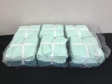Lot of 48 Wash Cloths Teal & Turquoise NEW