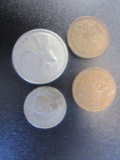 Lot of 4 Coins from Canada 2 are Silver