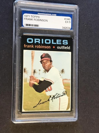 1971 Topps #640 Frank Robinson Orioles Graded EX 5