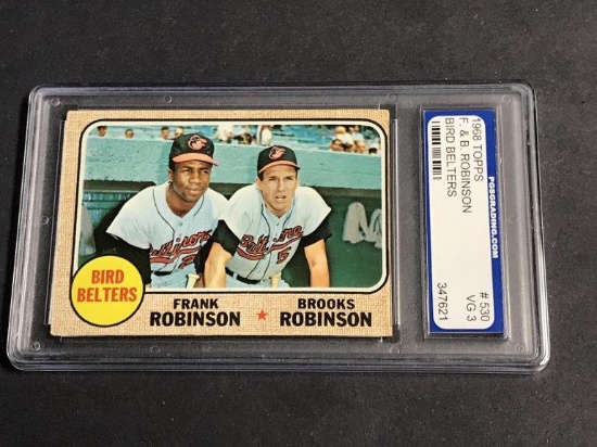 1968 Topps #530 "Bird Belters" Graded VG 3