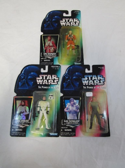3 Late 90's Star Wars Luke Skywalker Action Figure
