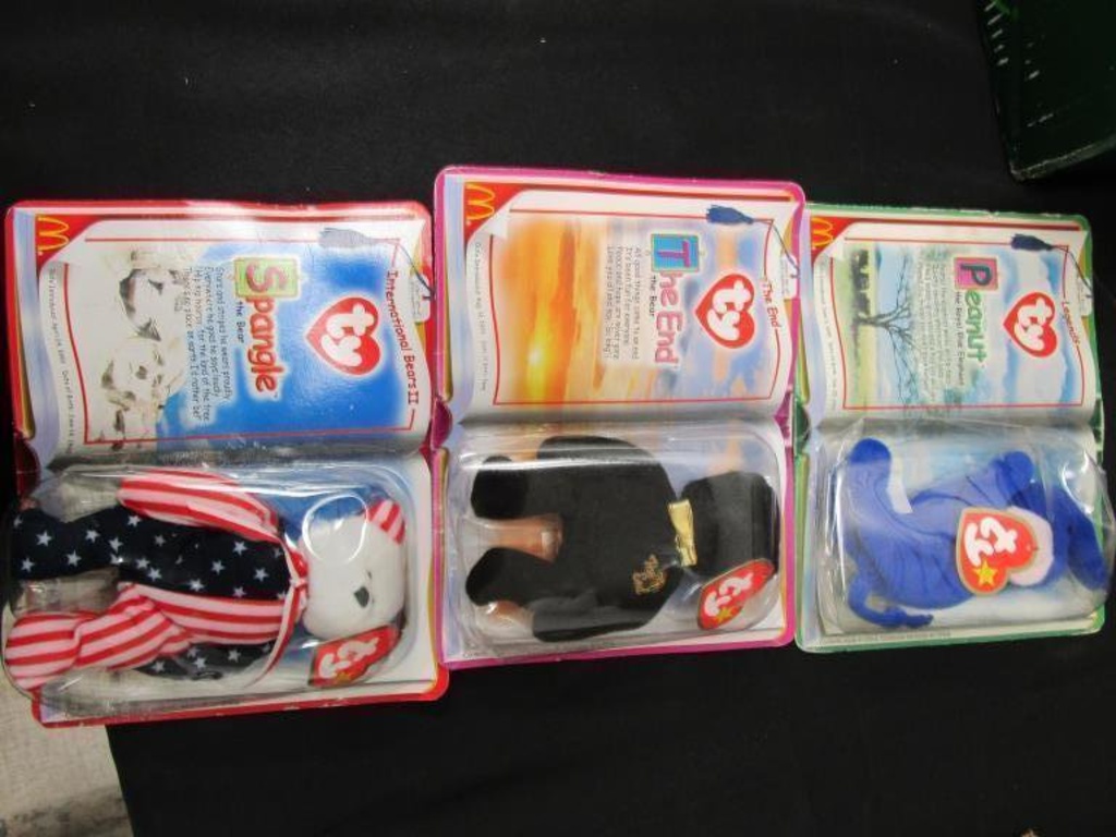 Lot of (3) Ty Beanie Baby Bears