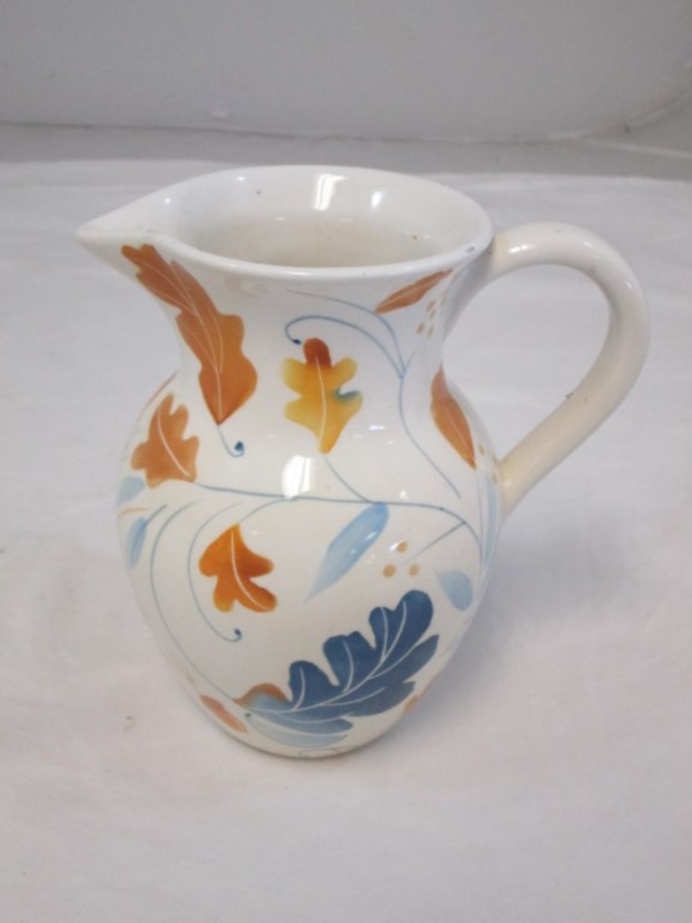 8 1/4"x4 3/4" Floral Pitcher