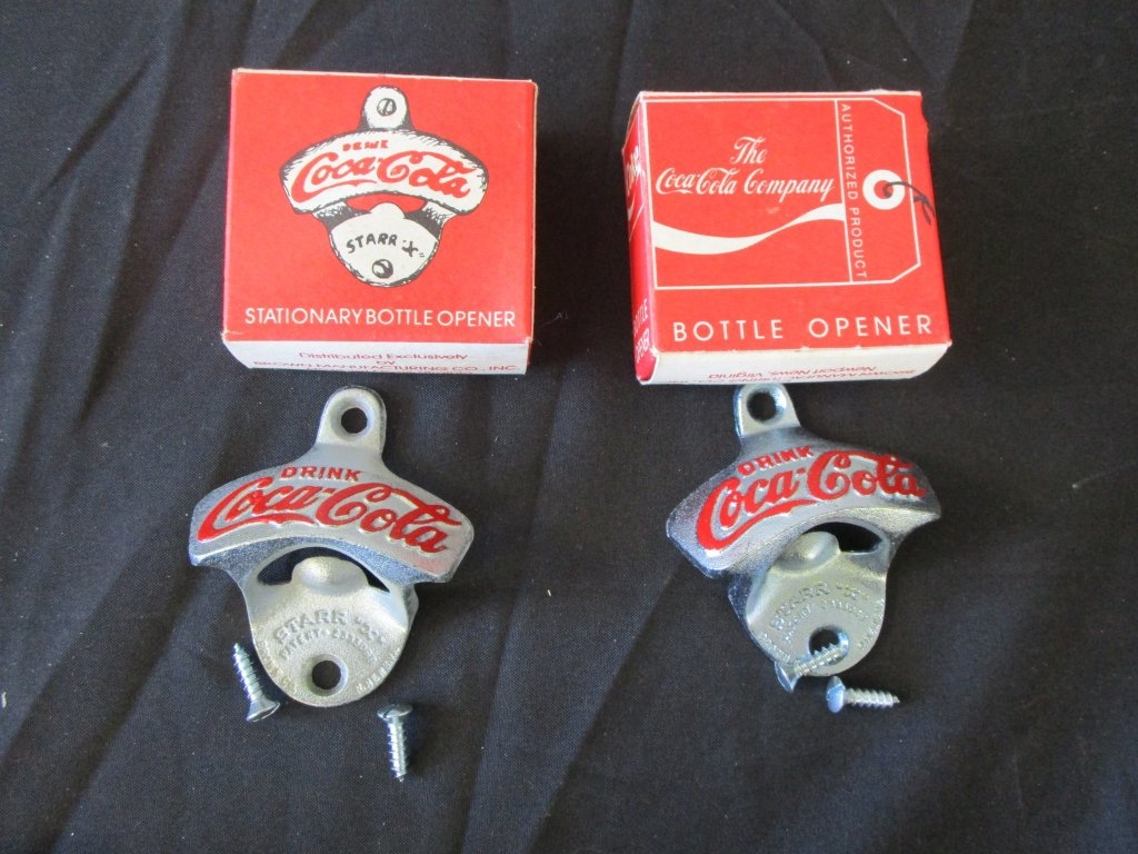 Lot of 2 Vintage COCA COLA WALL Bottle Openers