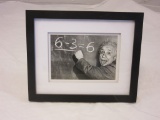 Framed Print of Albert Einstein 6-3=6