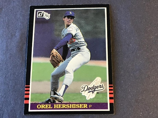 1985 Donruss #581 Orel Hershiser Rookie Card