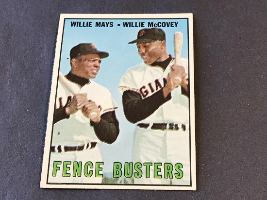 1967 Topps #423 Fence Busters Baseball Card