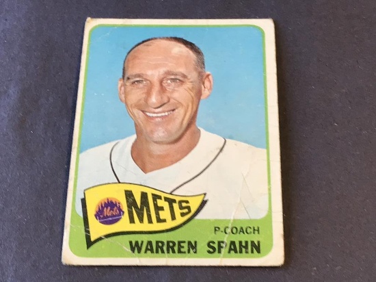 1965 Topps #205 Warren Spahn Baseball Card