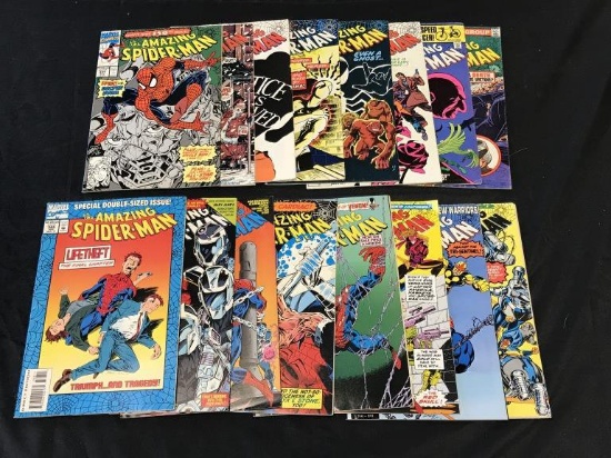 Lot of 16 SPIDERMAN Marvel Comics