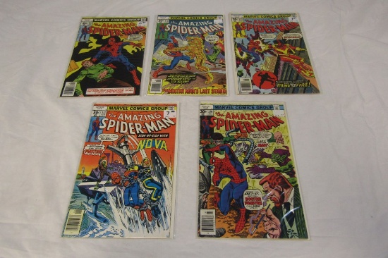 Lot of 5 Spider-man 170-176 Marvel Comics 1977