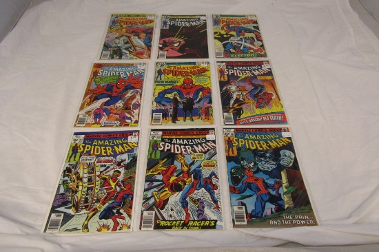 Lot of 9 SPIDERMAN Marvel 1979 Comics 181-189