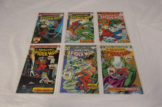 Lot of 6 SPIDERMAN Marvel 1975 Comics 142-148