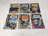 Lot of 6 STAR WARS Vintage Marvel Comics