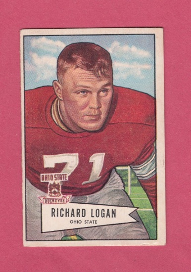 1952 Bowman Large #67 Richard Logan Rookie RC