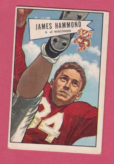1952 Bowman Large #69 James Hammond Texans