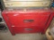 2 Drawer Red Storage Dresser
