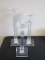 3 Shannon Crystal 24% Leaded Crystal Candle Holder