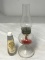 Vintage Kerosene/Oil Hurricane Lamp Clear Glass