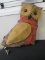 Light Up Owl Decor Burlap & Twine Natural