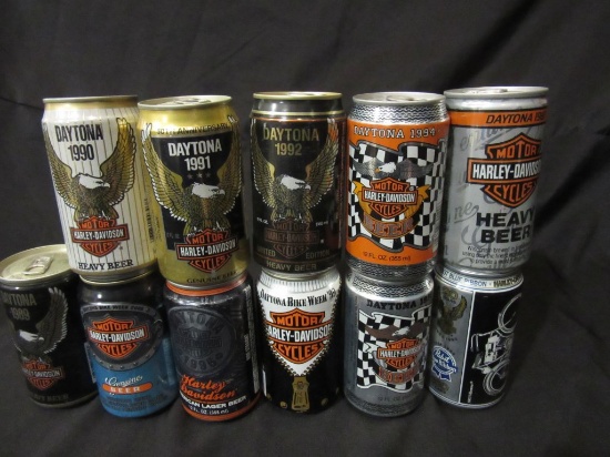 11 STURGIS Harley Davidson Beer can collection