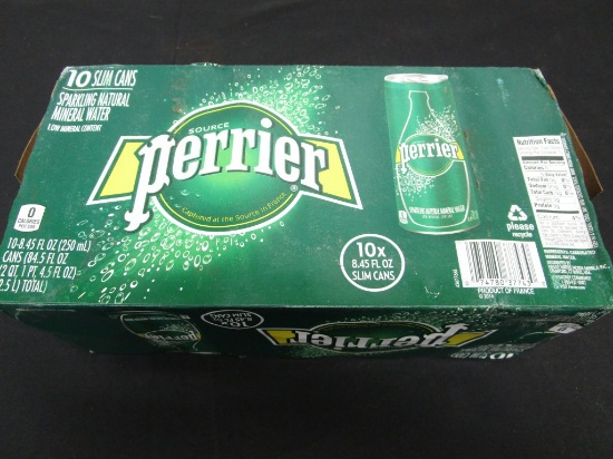 10 pack of Perrier 8.45 oz Sparkling Water