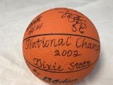 2002 National Champs Dixie State Signed Basketball